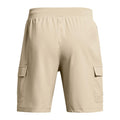 Brown - Back - Under Armour Mens Woven Stretch Cargo Shorts