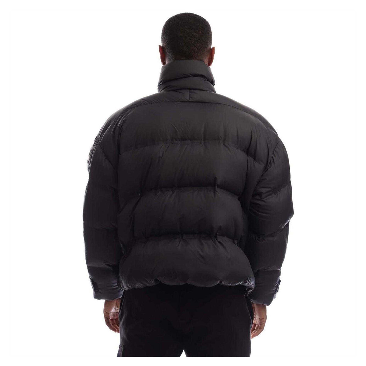 Black - Back - Adidas Unisex Adult Recycled Polyester Oversized Puffer Jacket