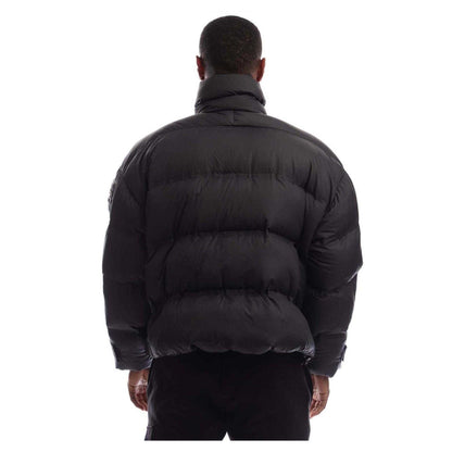 Black - Back - Adidas Unisex Adult Recycled Polyester Oversized Puffer Jacket
