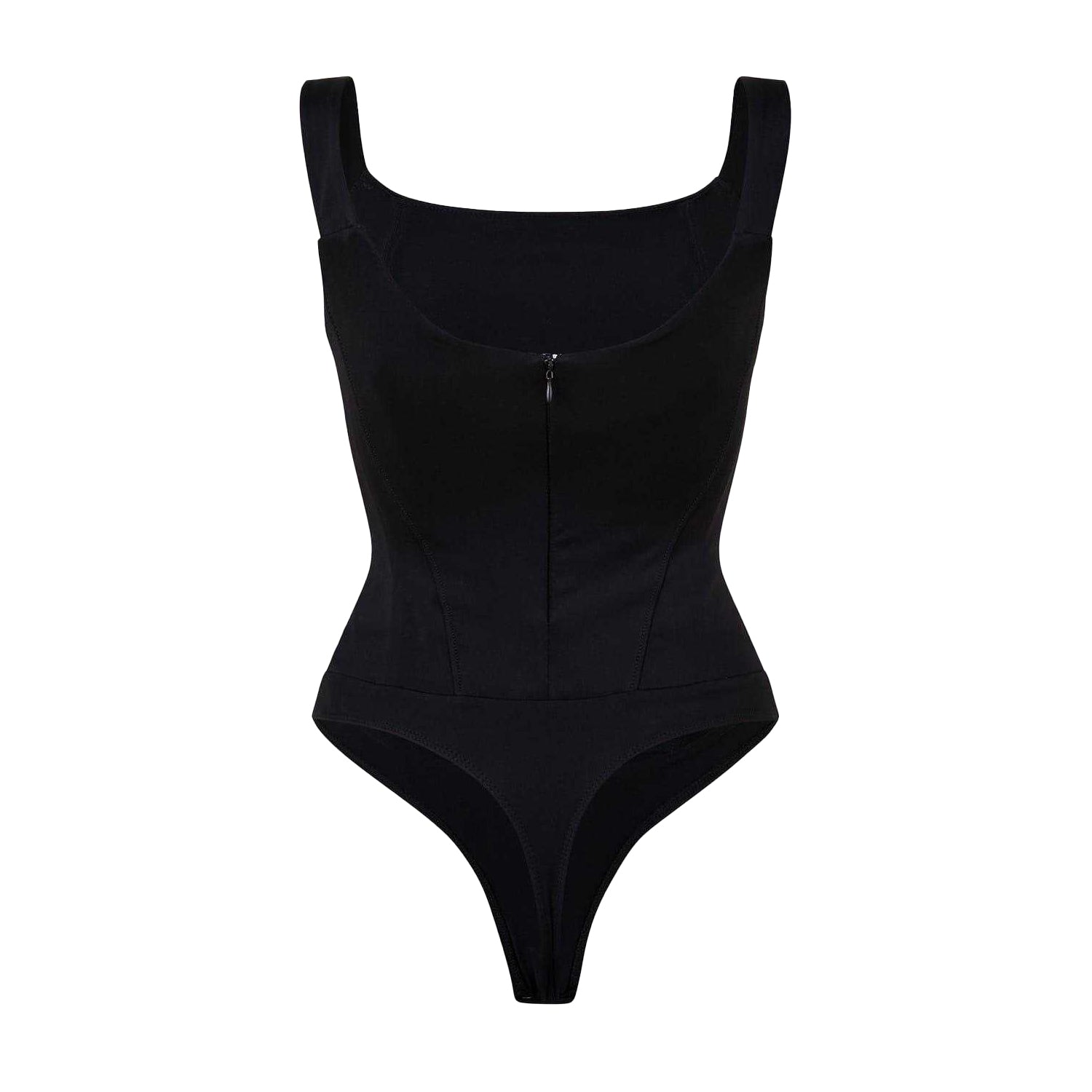 Black - Back - Good American Womens-Ladies Corsey Bodysuit