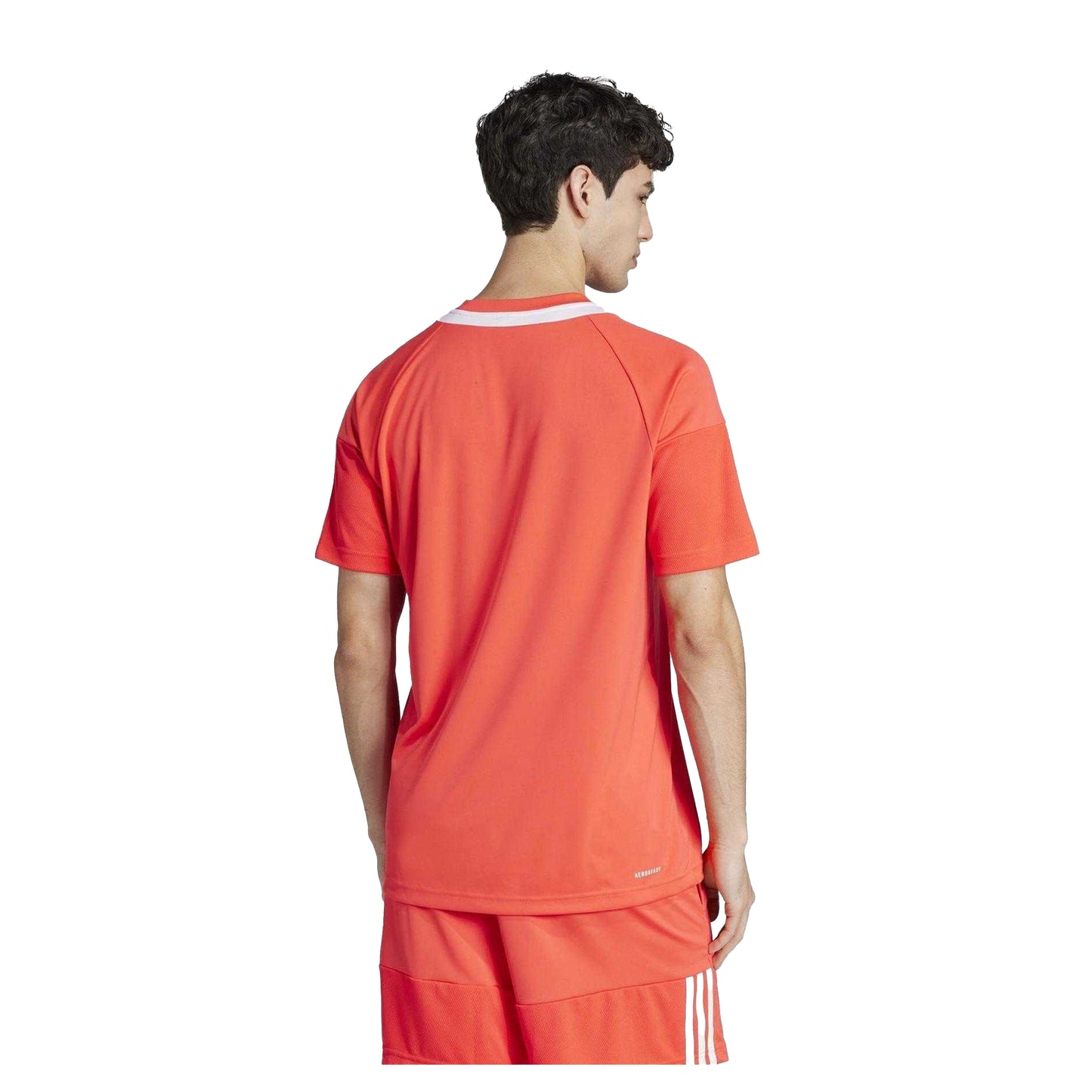Lucid Red-White - Back - Adidas Mens Sereno T-Shirt