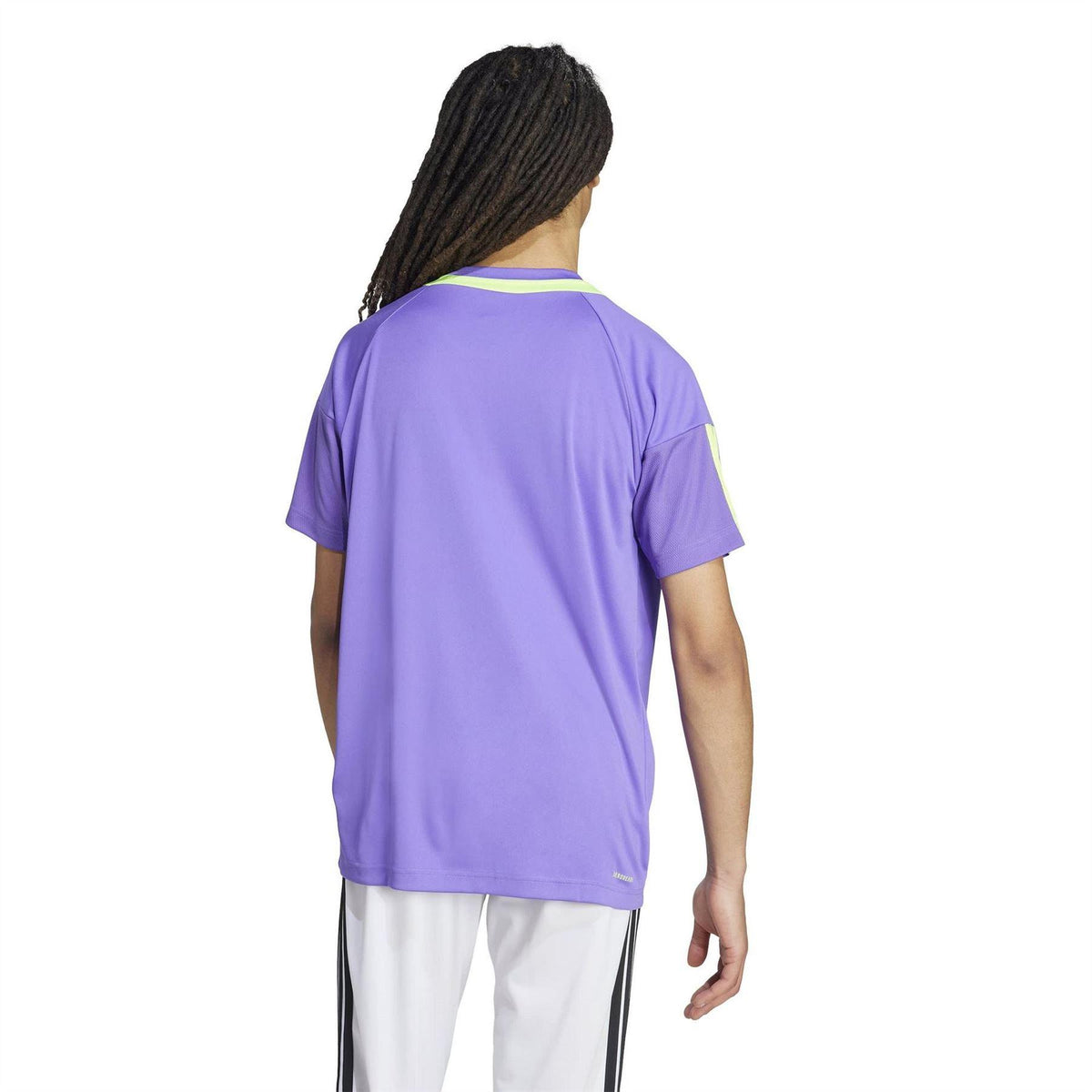Purple-Yellow - Side - Adidas Mens Sereno T-Shirt