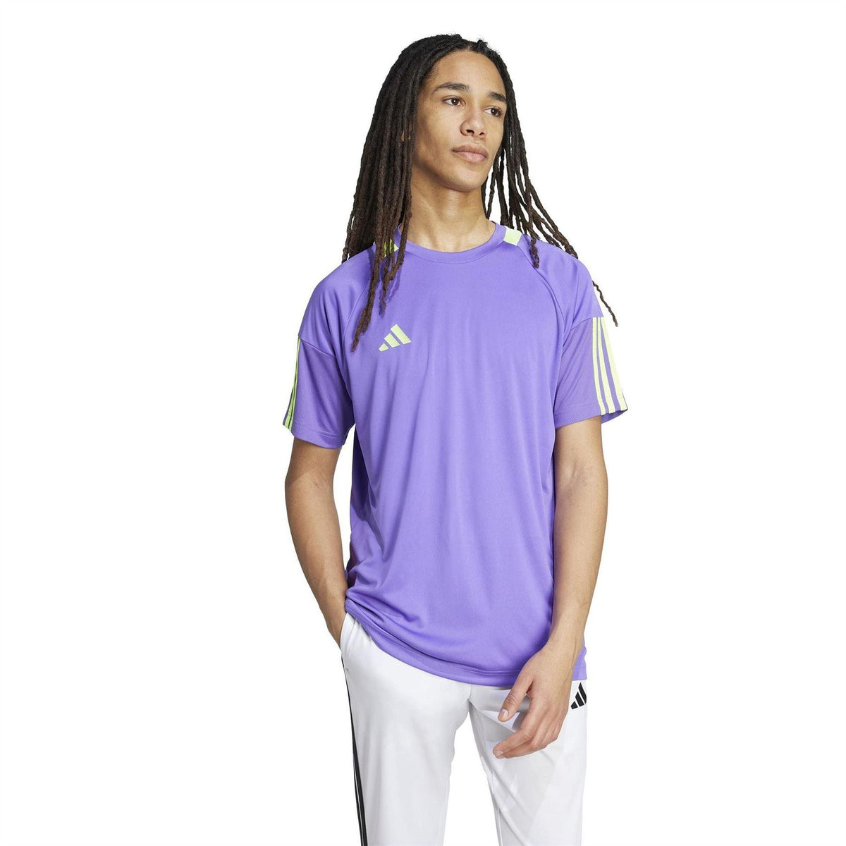 Purple-Yellow - Lifestyle - Adidas Mens Sereno T-Shirt