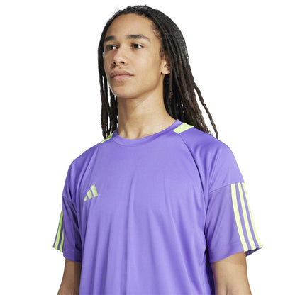 Purple-Yellow - Pack Shot - Adidas Mens Sereno T-Shirt