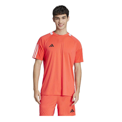 Lucid Red-White - Lifestyle - Adidas Mens Sereno T-Shirt