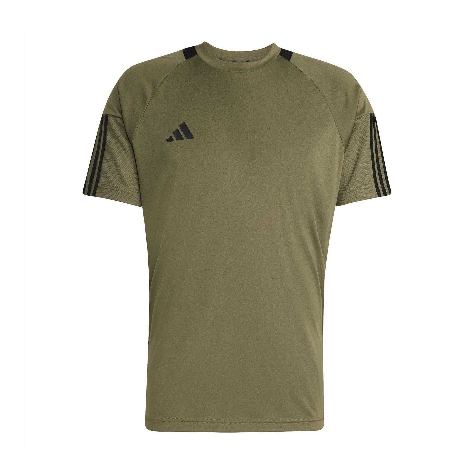 Olive Strata - Front - Adidas Mens Sereno T-Shirt
