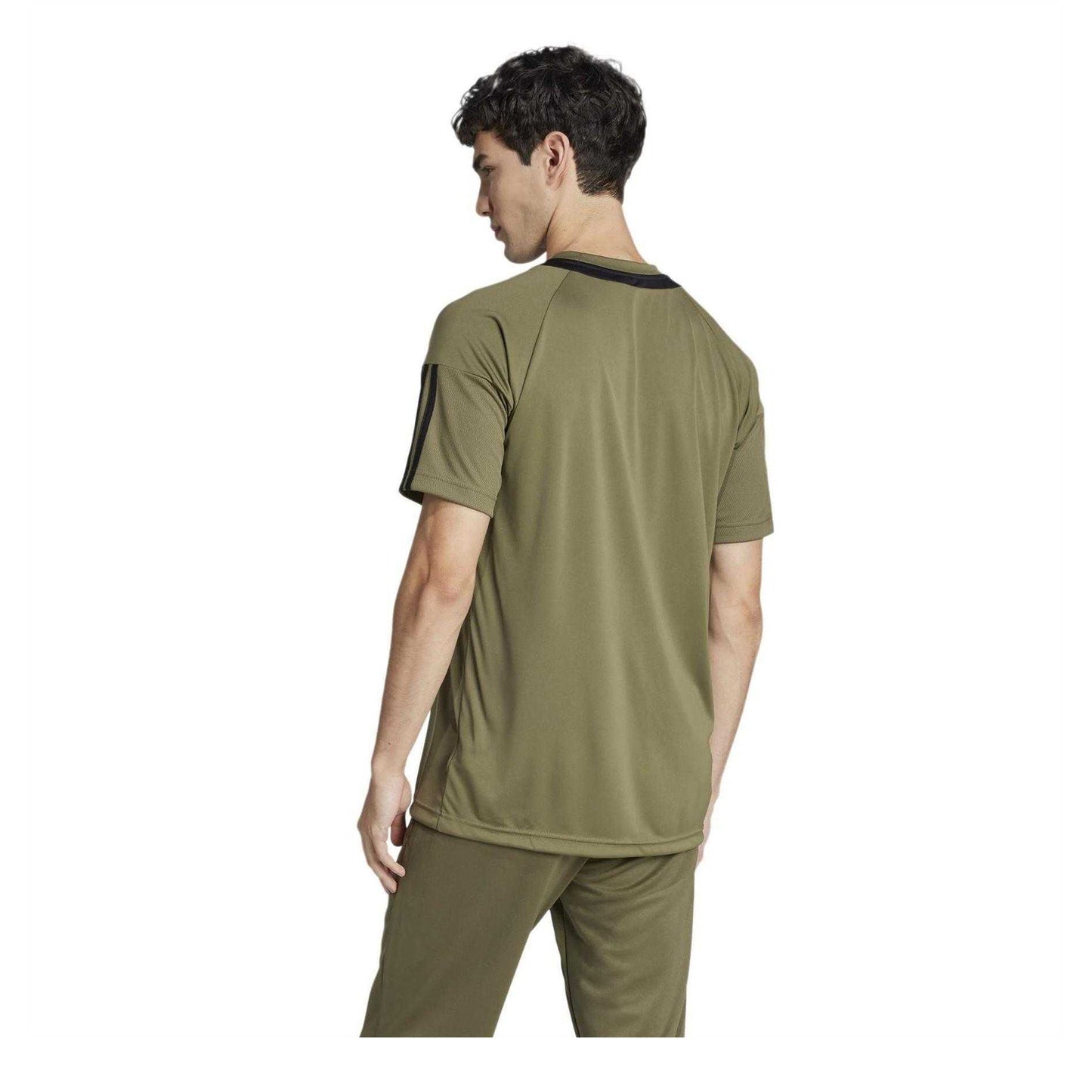 Olive Strata - Back - Adidas Mens Sereno T-Shirt