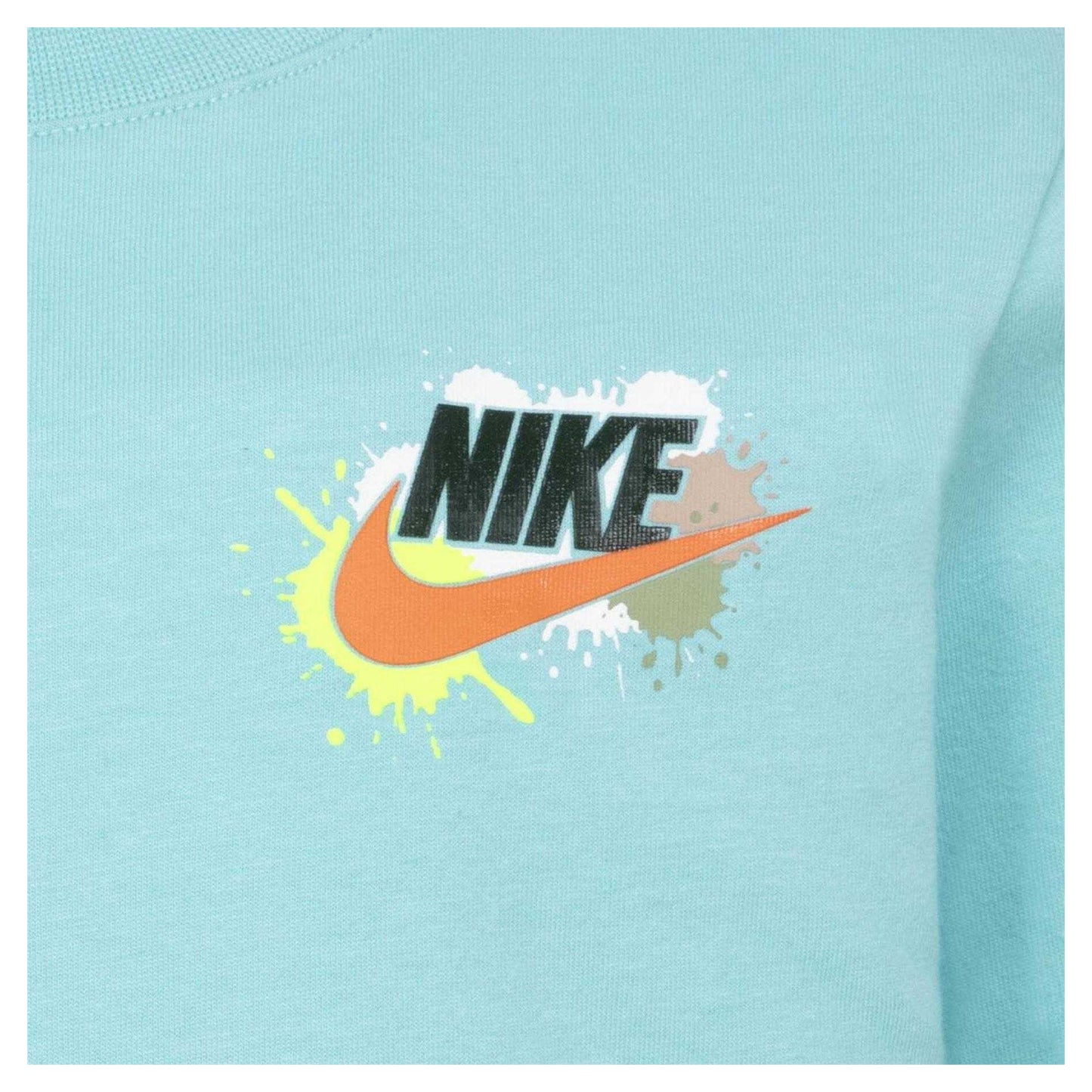 Green - Side - Nike Unisex Adult Futura Graphic Print Cotton Blend T-Shirt