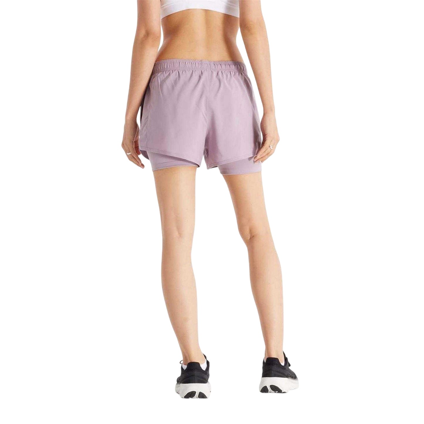 Purple - Back - New Balance Womens-Ladies Essentials 2 in 1 Running Shorts