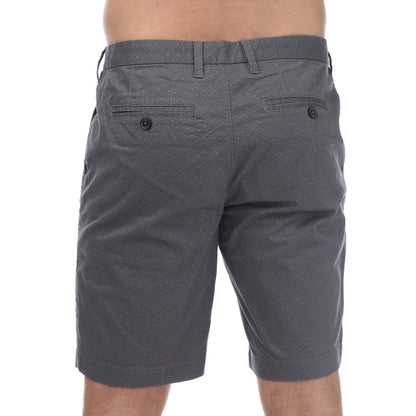 Blue - Back - Ted Baker Mens Geometric Shorts