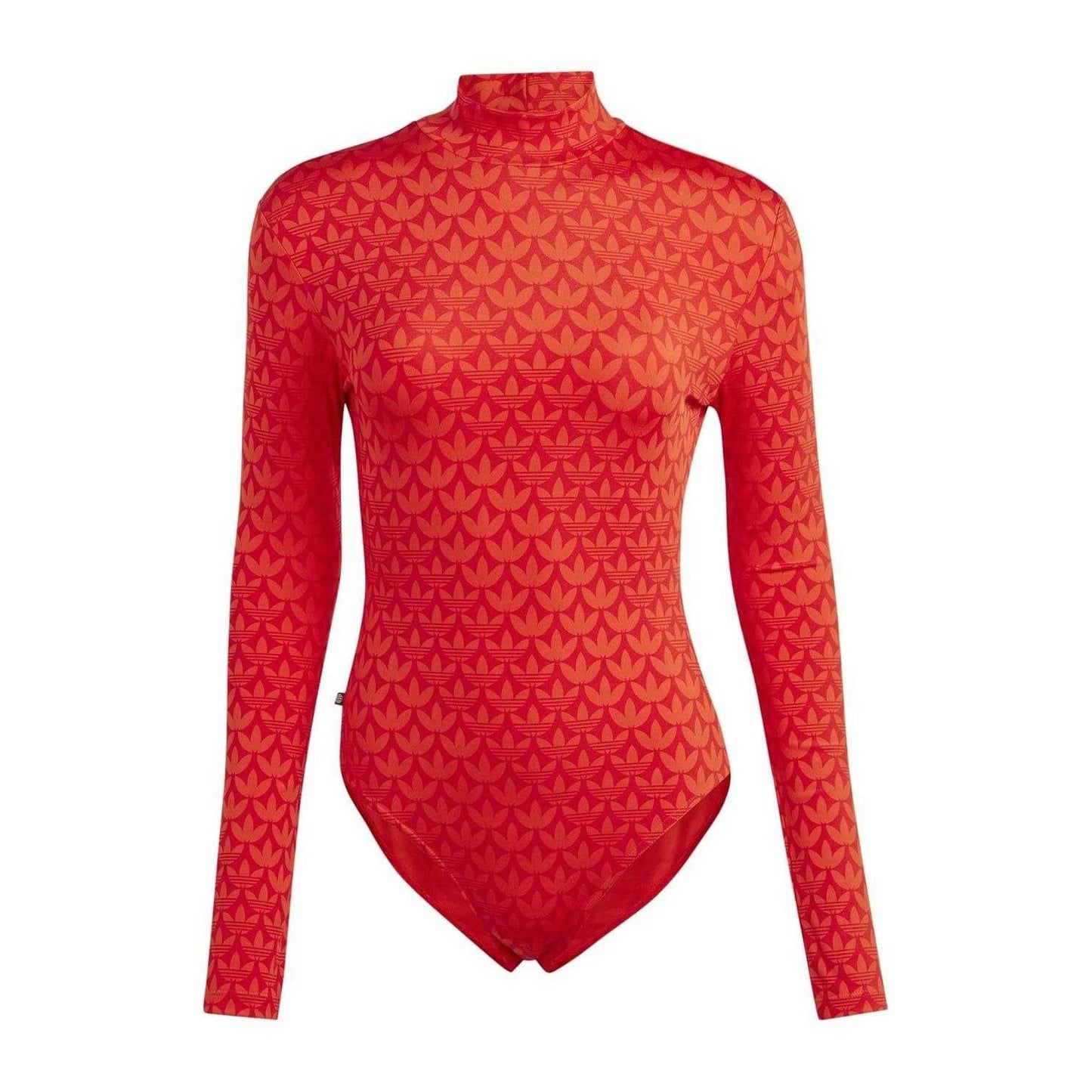 Red - Front - Adidas Womens-Ladies Logo Bodysuit