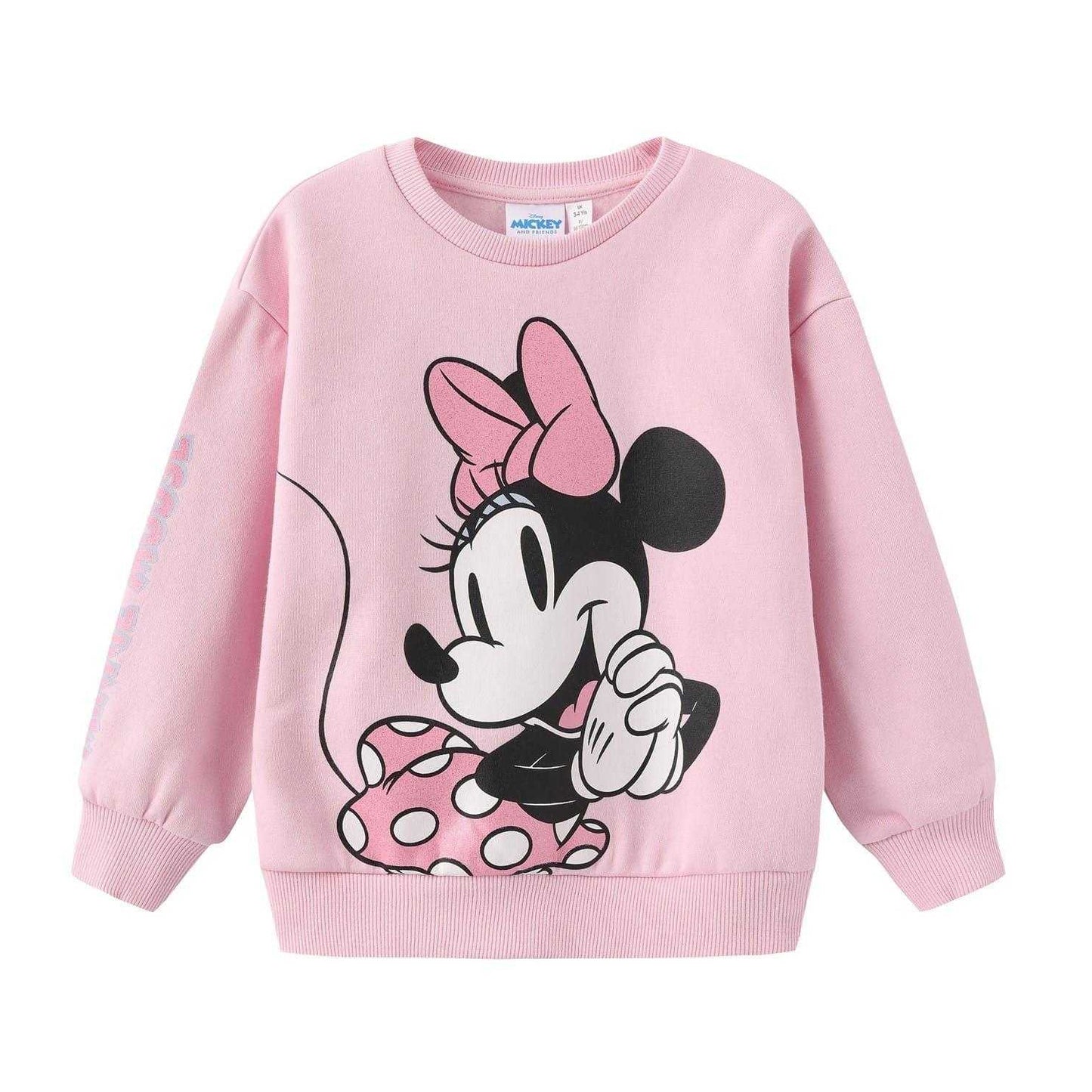 Pink - Front - Minnie Mouse Baby Girls Disney Comfort Sweatshirt