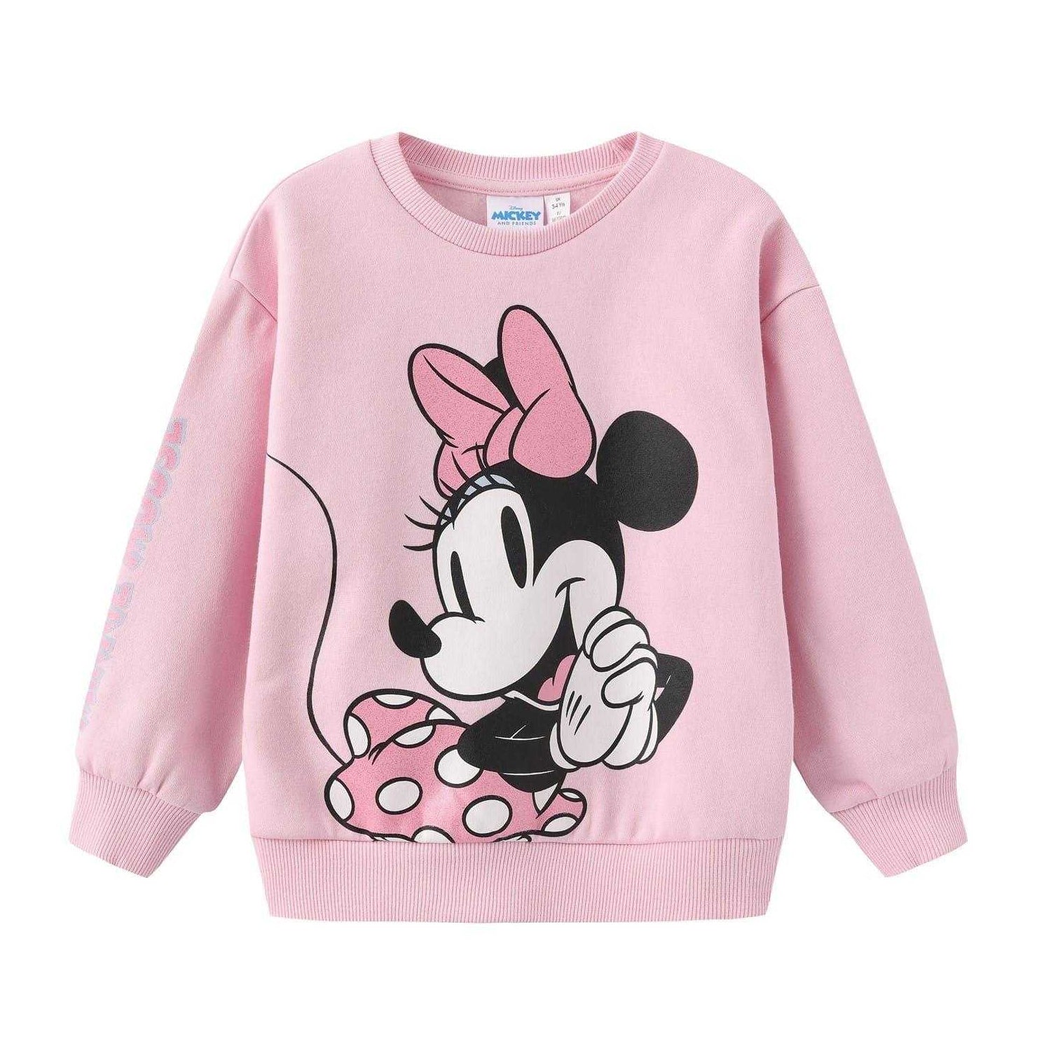 Pink - Front - Minnie Mouse Baby Girls Disney Comfort Sweatshirt