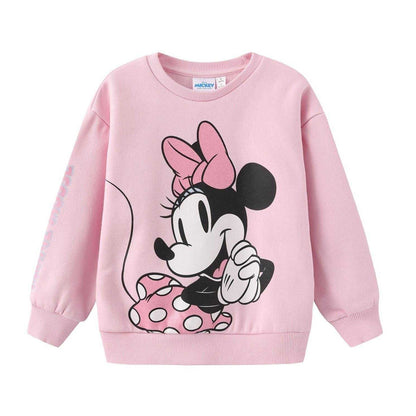 Pink - Front - Minnie Mouse Baby Girls Disney Comfort Sweatshirt
