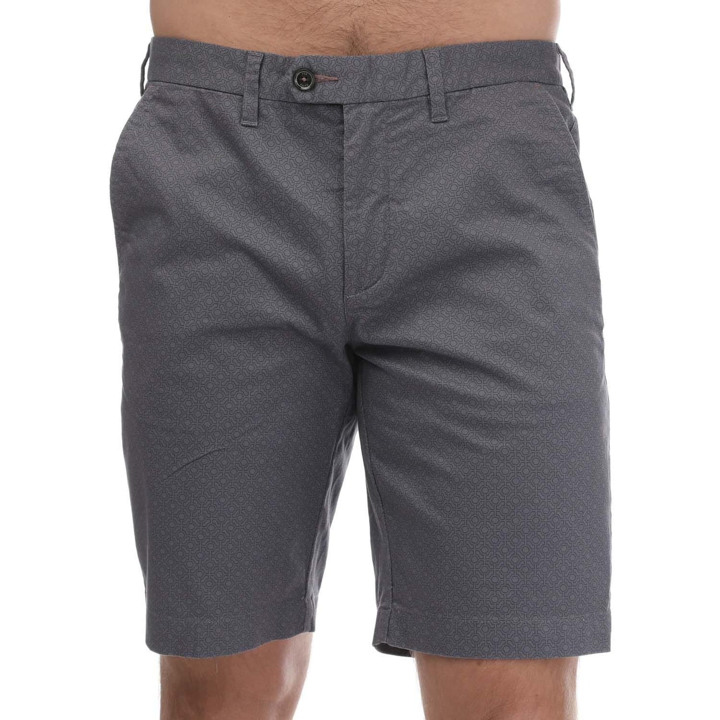 Blue - Front - Ted Baker Mens Geometric Shorts