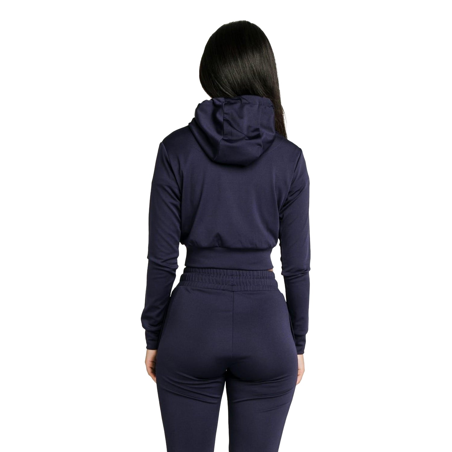 Blue - Back - SikSilk Womens-Ladies Essentials Track Top