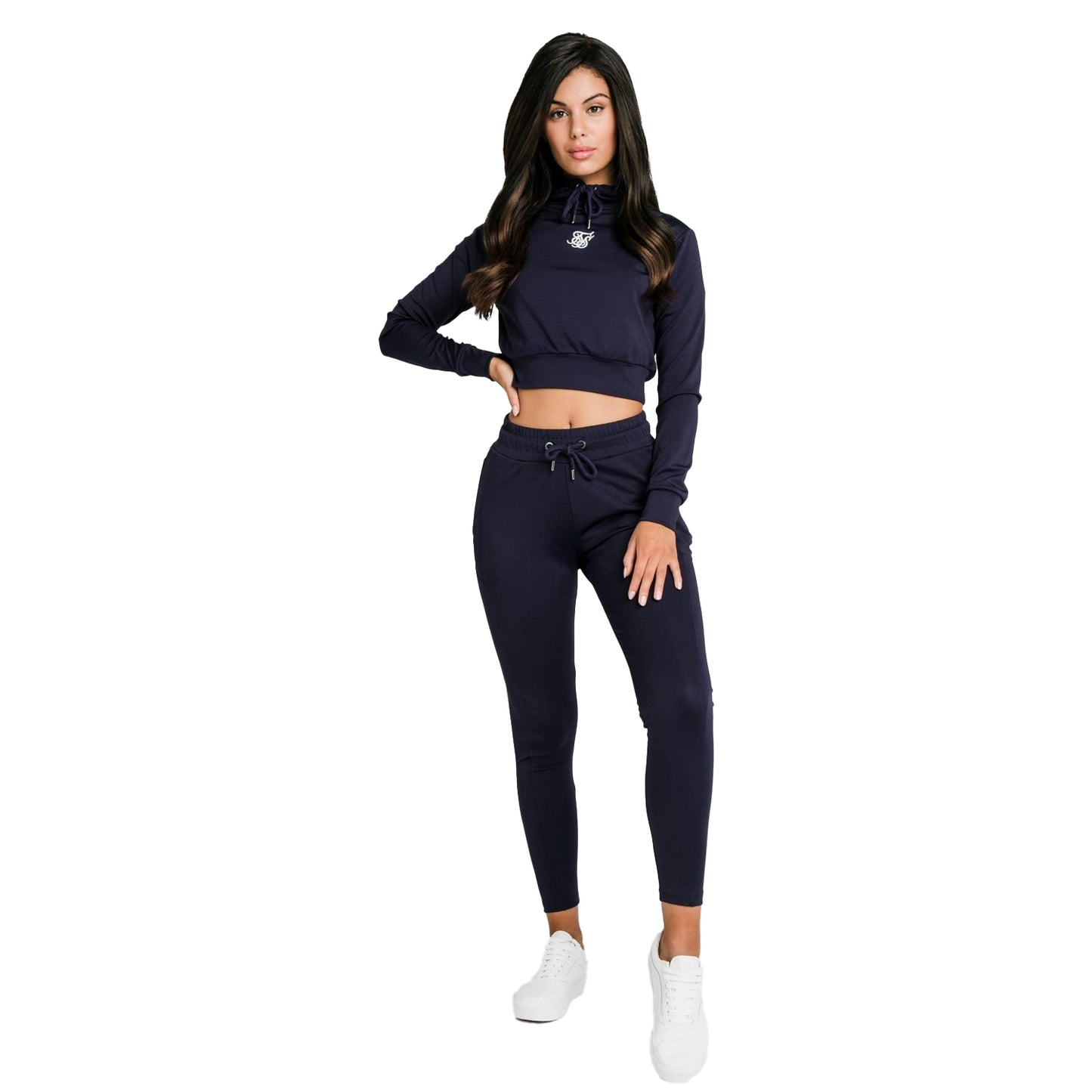 Blue - Side - SikSilk Womens-Ladies Essentials Track Top