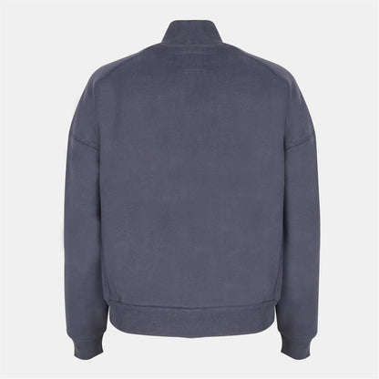 Navy - Back - Jack Wills Womens-Ladies Varsity Quarter Zip Sweatshirt