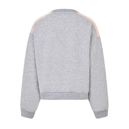 Silver - Back - Lacoste Womens-Ladies Relaxed Fit Sweatshirt