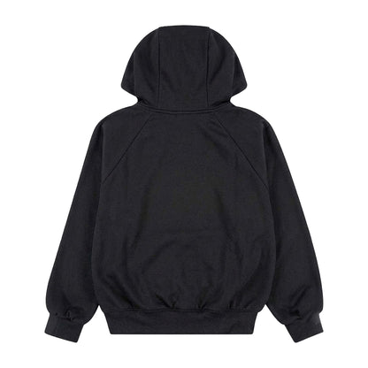 Black - Back - Nike Childrens-Kids Air Jordan Ease Fleece Drawstring Hoodie