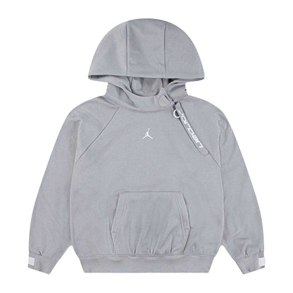 Grey - Front - Nike Childrens-Kids Air Jordan Ease Fleece Drawstring Hoodie