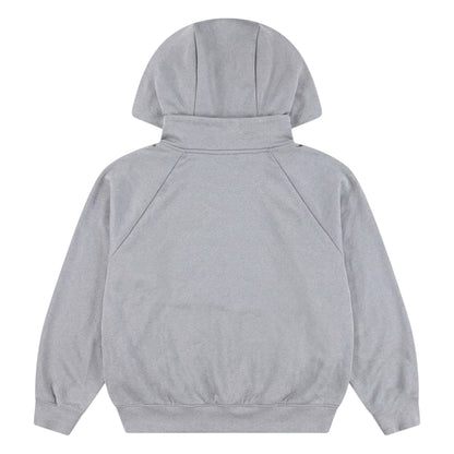 Grey - Back - Nike Childrens-Kids Air Jordan Ease Fleece Drawstring Hoodie