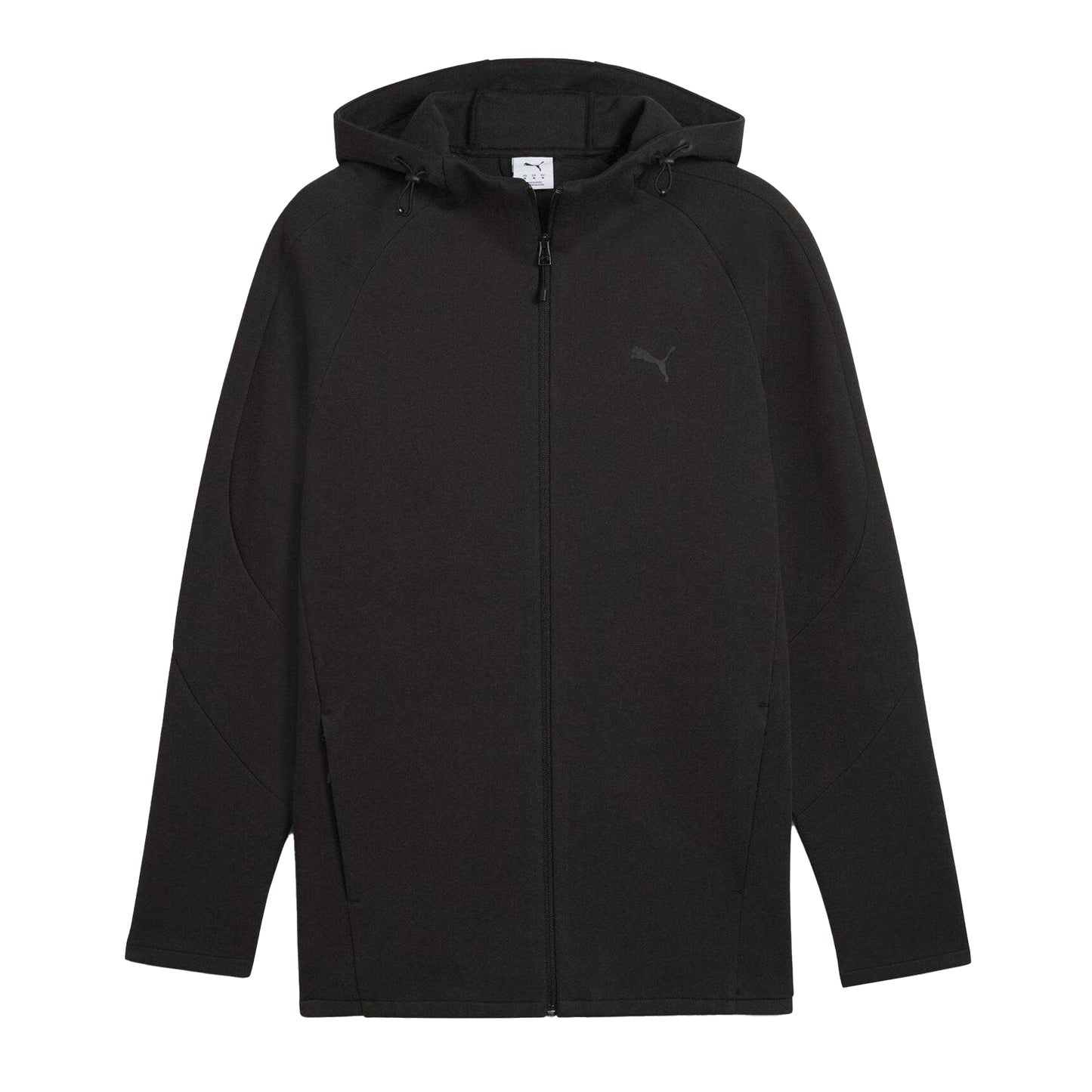 Puma Black - Front - Puma Mens Evostripe Full Zip Hoodie