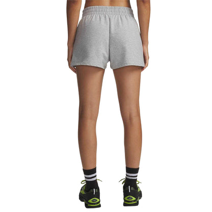 Grey - Back - Under Armour Womens-Ladies Terrycloth Shorts