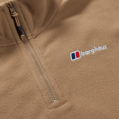 Beige - Side - Berghaus Womens-Ladies Urban Prism Fleece Half Zip Crop Top