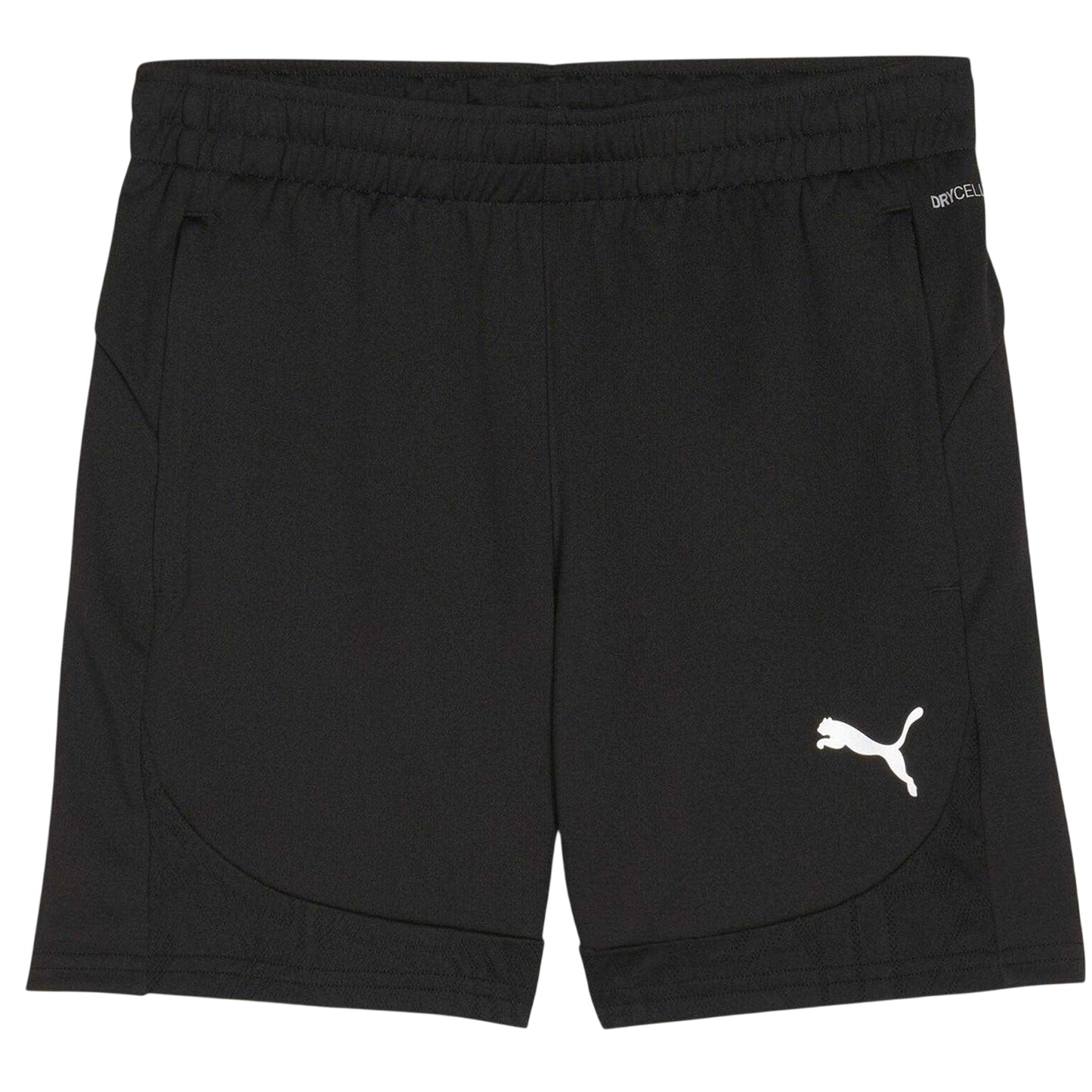 Puma Black - Front - Puma Childrens-Kids TeamFinal Football Shorts