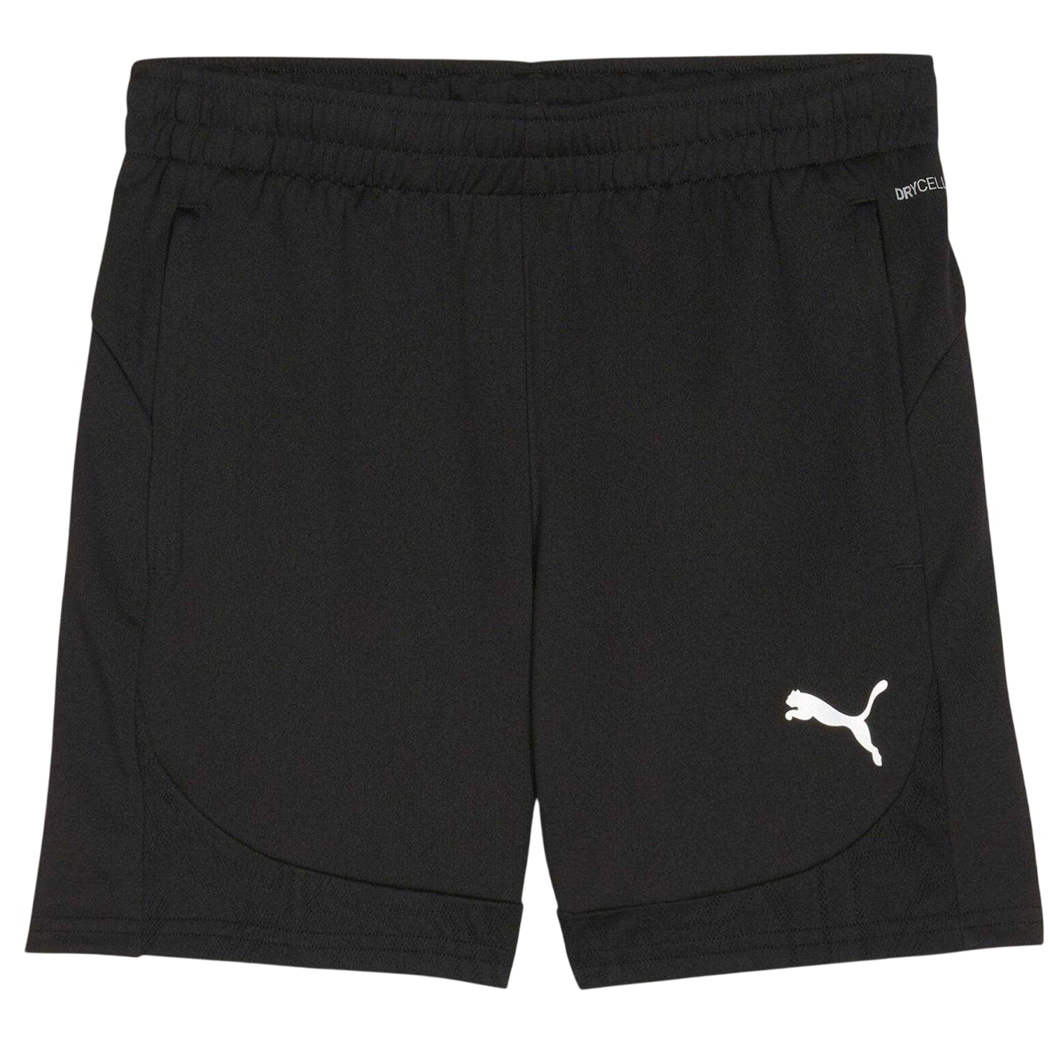 Puma Black - Front - Puma Childrens-Kids TeamFinal Football Shorts
