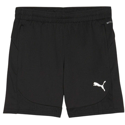 Puma Black - Front - Puma Childrens-Kids TeamFinal Football Shorts