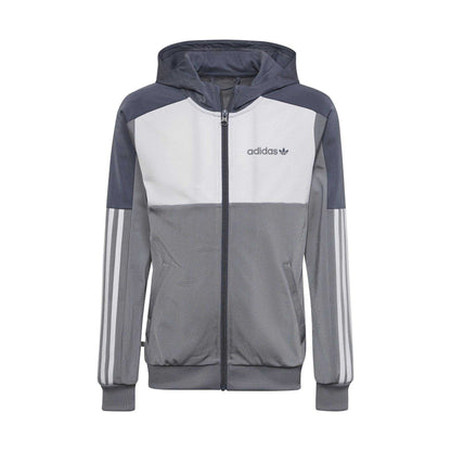 Grey - Front - Adidas Boys Originals Tracksuit Top
