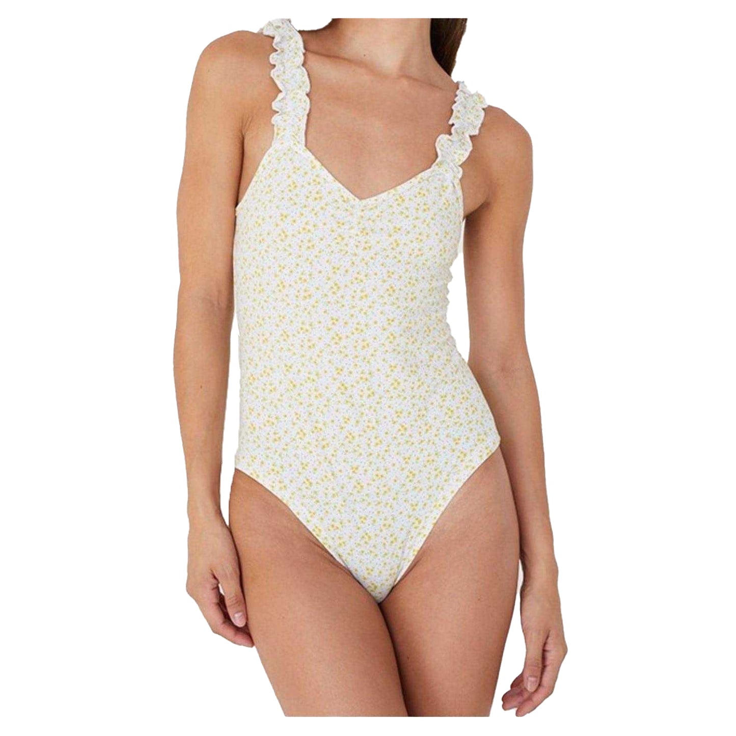 Floral - Front - Brave Soul Womens-Ladies Lettuce Hem Bodysuit