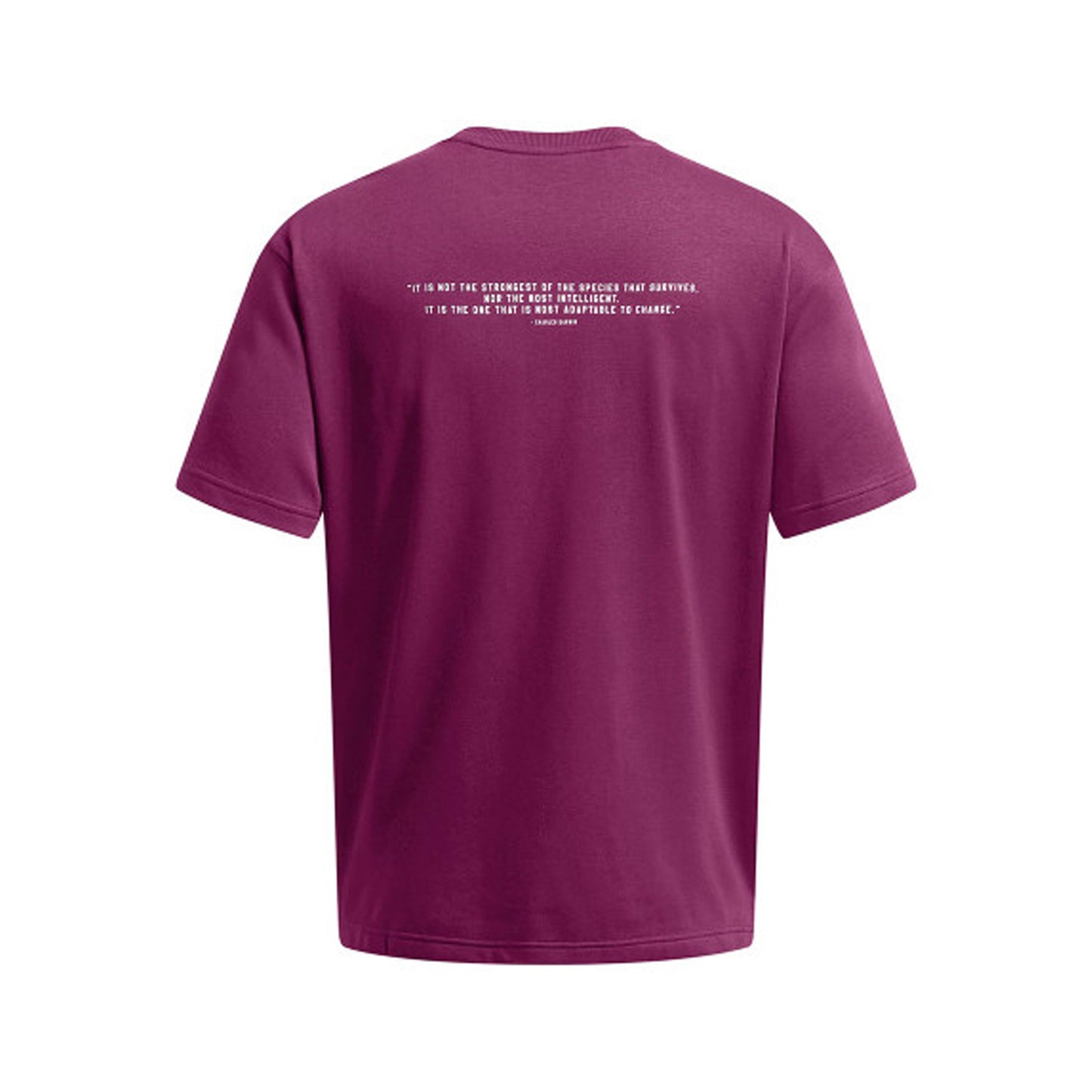 Purple - Back - Under Armour Mens Project Rock Terrycloth T-Shirt