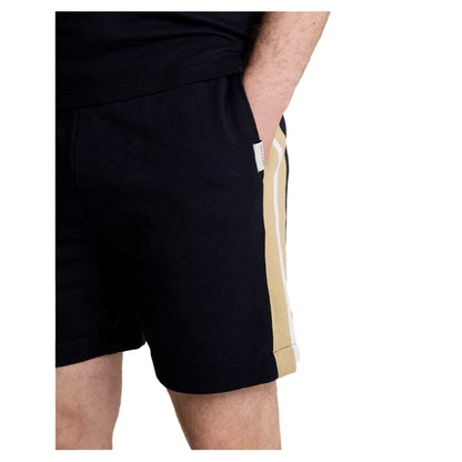 Dark Navy - Back - Lyle & Scott Mens Tapered Sweat Shorts