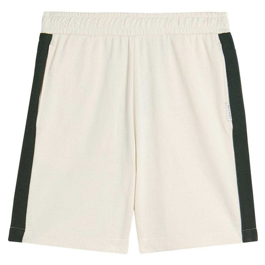 Natural - Front - Lyle & Scott Mens Tapered Sweat Shorts