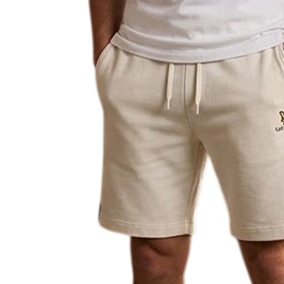 Natural - Back - Lyle & Scott Mens Tapered Sweat Shorts