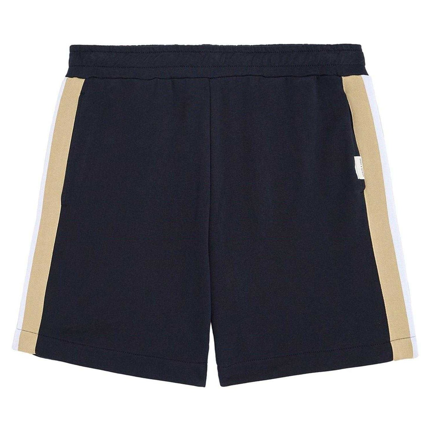 Dark Navy - Front - Lyle & Scott Mens Tapered Sweat Shorts