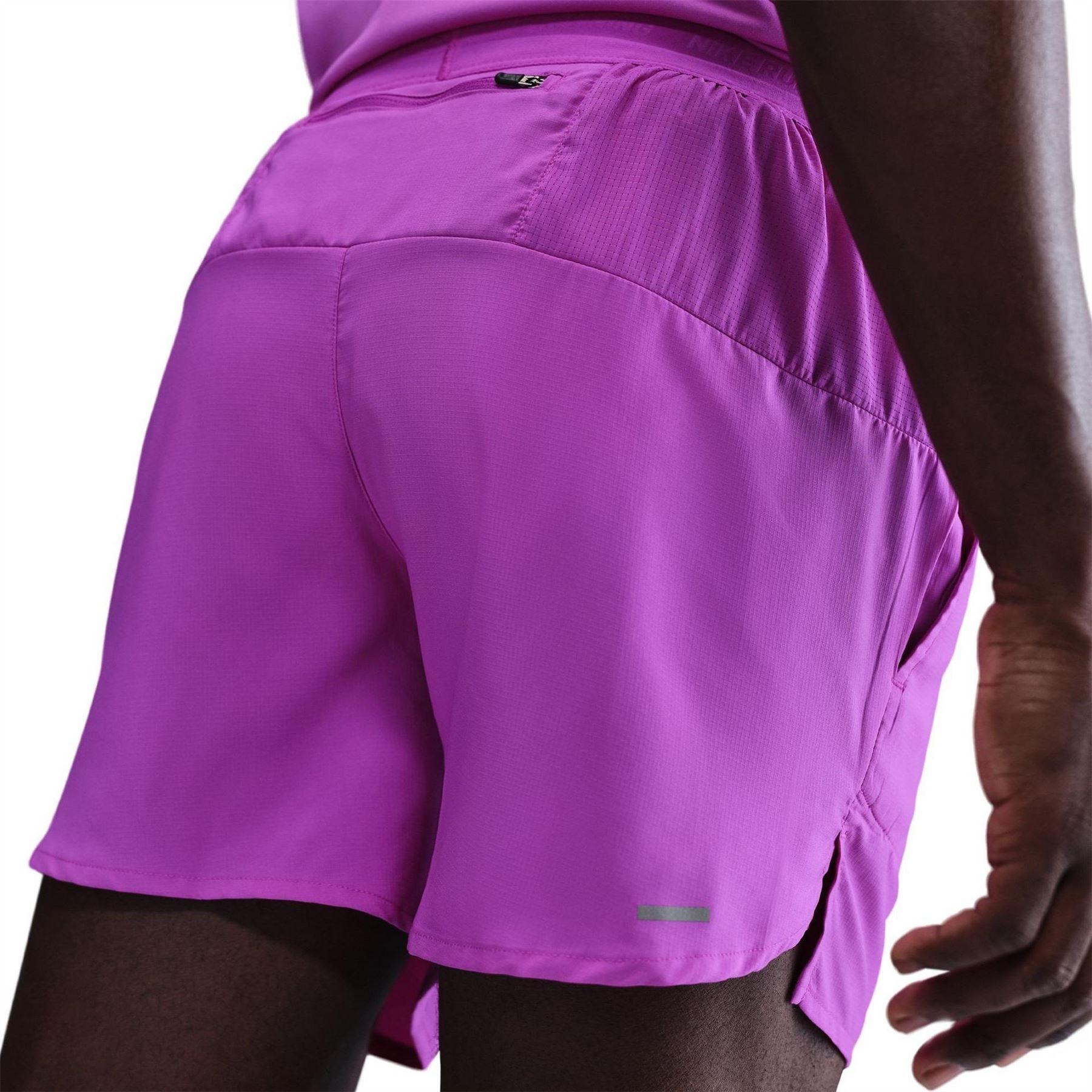 Vivid Viola Purple - Back - Nike Mens Running Shorts