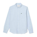 Blue - Front - Lacoste Mens Oxford Regular Long-Sleeved Shirt