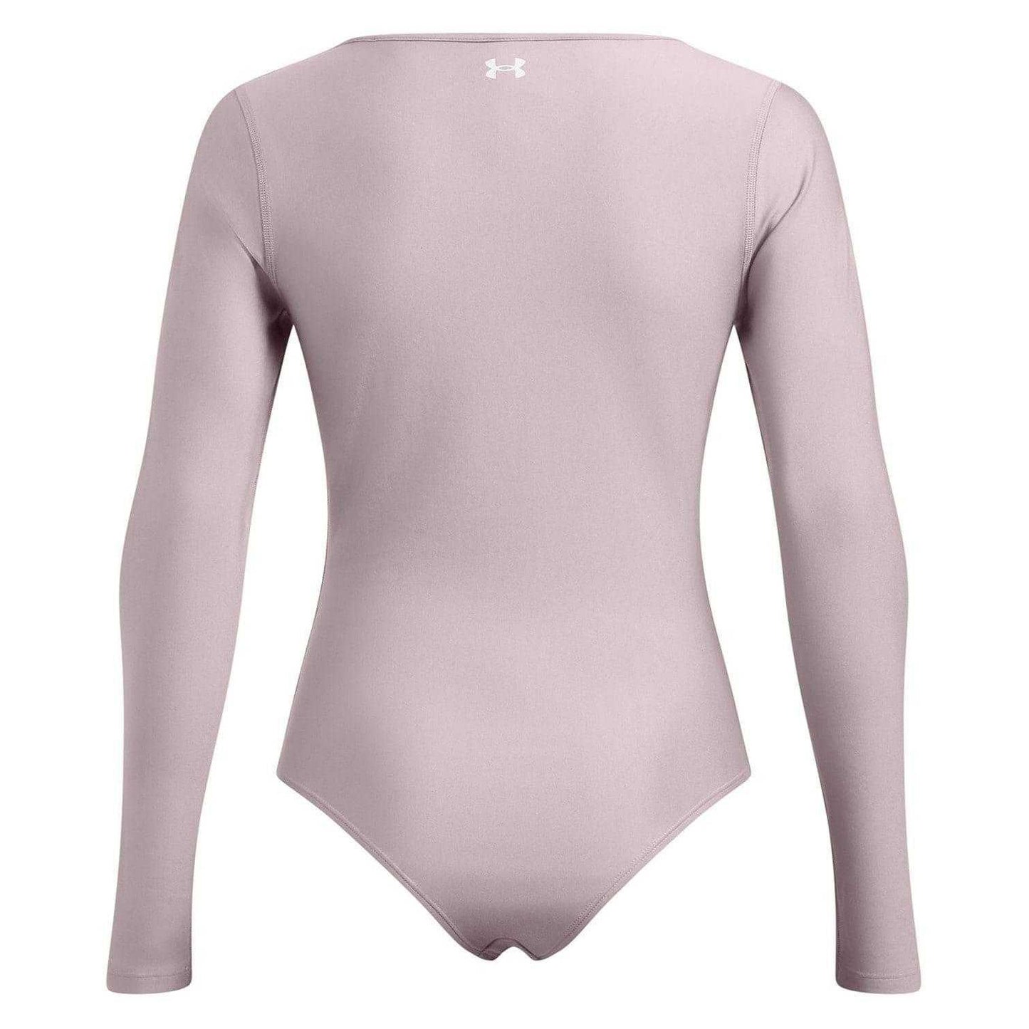 Grey - Back - Under Armour Womens-Ladies Vanish Scoop Neck Long-Sleeved Bodysuit