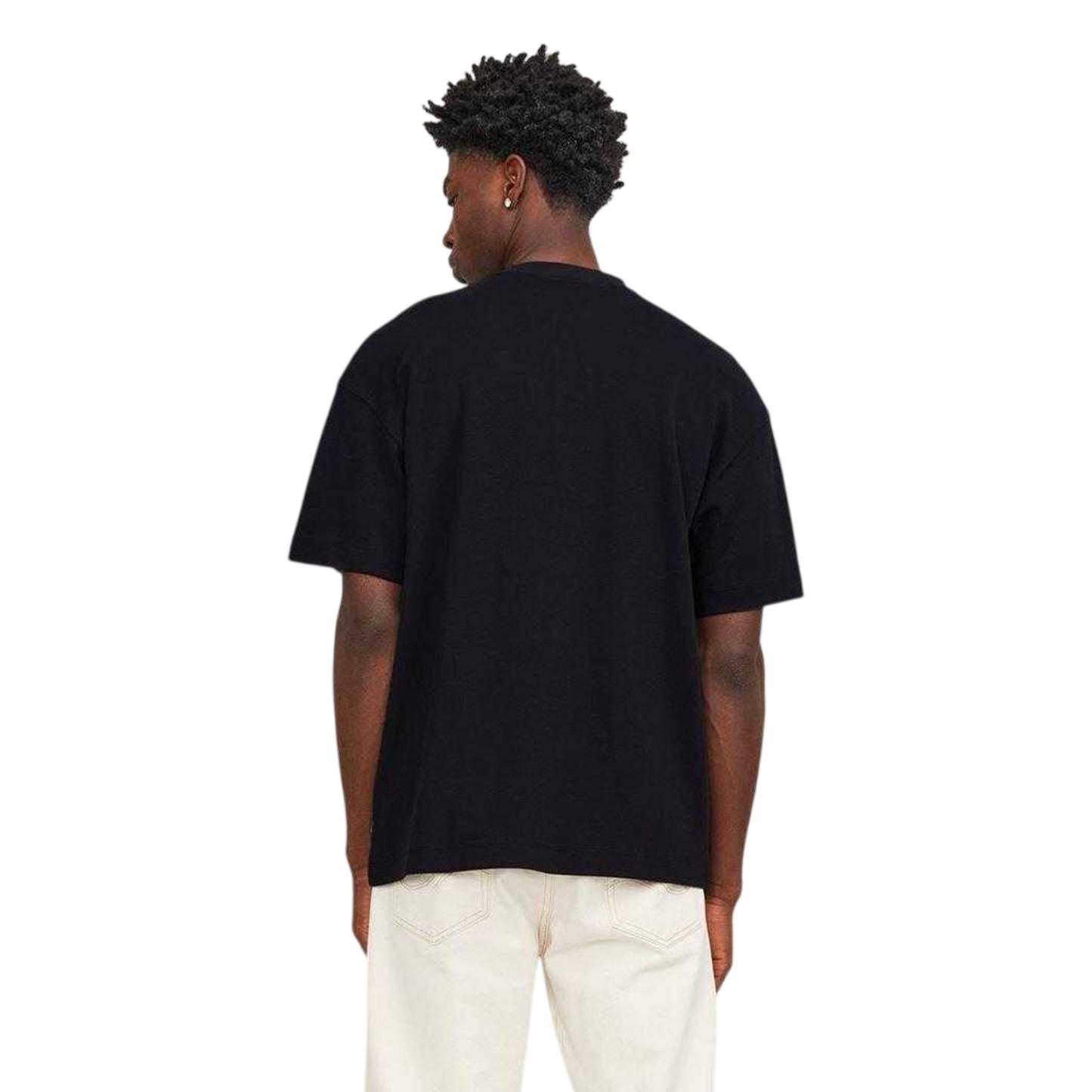 Black - Back - Jack And Jones Mens Edge T-Shirt