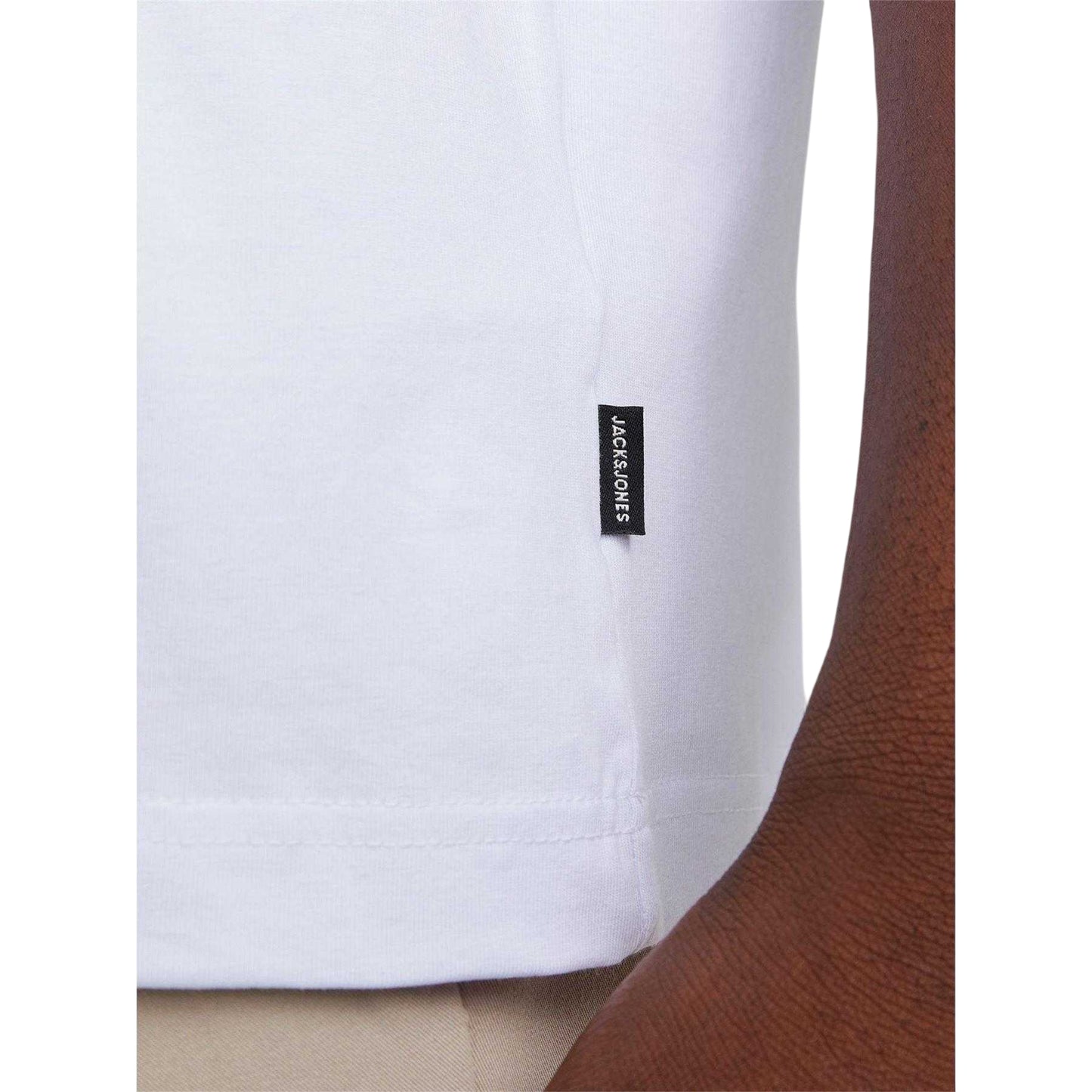 White - Side - Jack And Jones Mens Edge T-Shirt