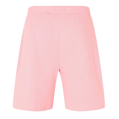 Pink - Back - Boss Mens Waffle Relaxed Fit Shorts