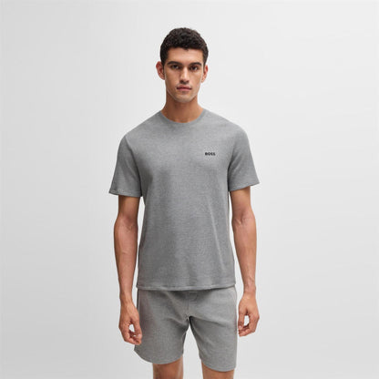 Grey - Lifestyle - Boss Mens Waffle Relaxed Fit Shorts