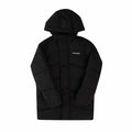 Black - Front - Jack And Jones Boys Otis Hooded Puffer Jacket