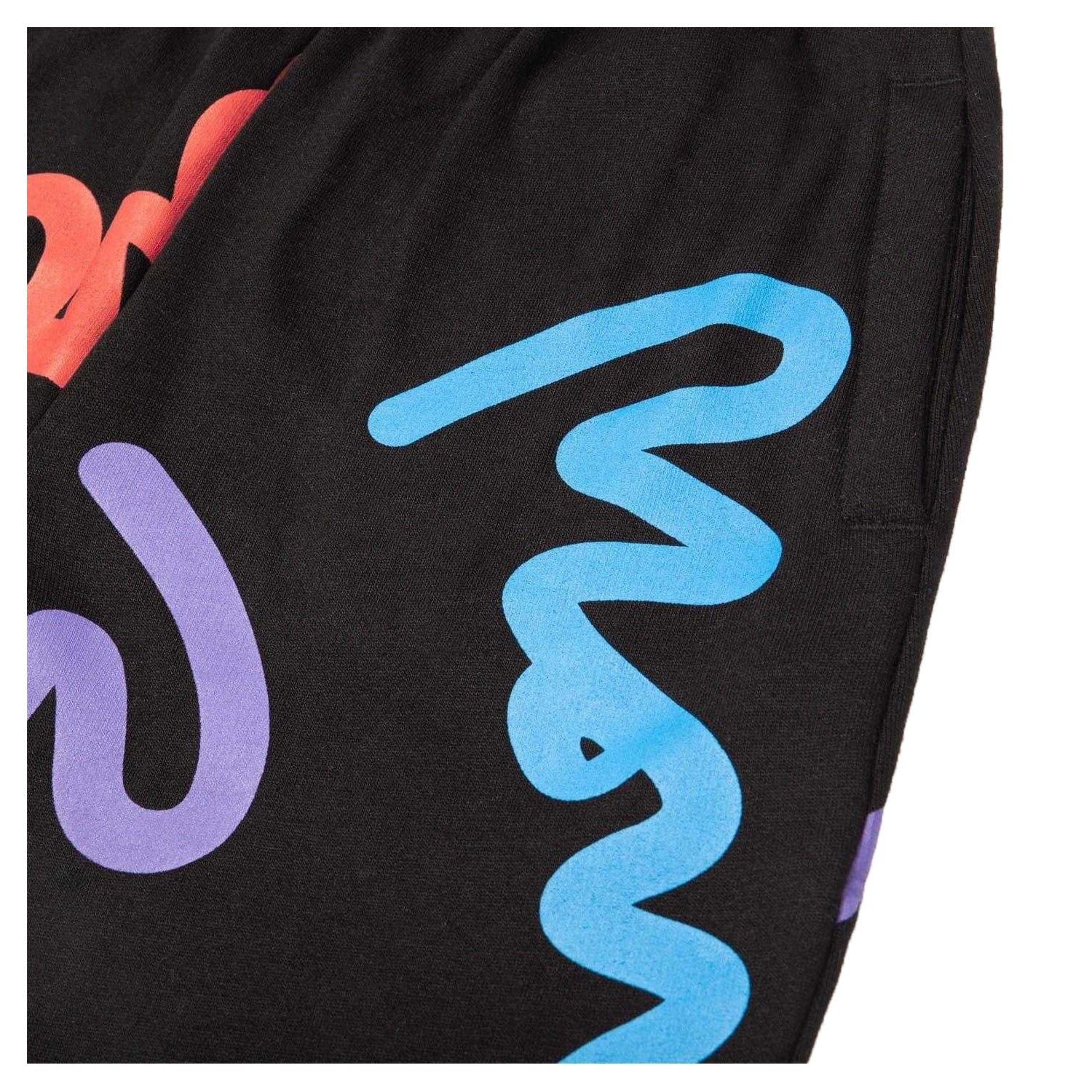 Black - Side - Money Childrens-Kids Super Cotton Signature Shorts