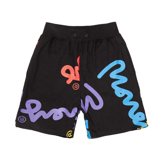 Black - Front - Money Childrens-Kids Super Cotton Signature Shorts