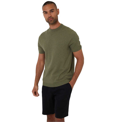 Sage - Front - Threadbare Mens Crew Neck Regular T-Shirt